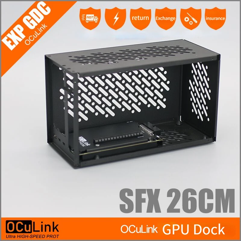 External Gpu Dock Pcie 4.0 Oculink - アルミニウム外部グラフィックスカードボックス、gpuドック、oculink m.2、pci-e 4.0 x4、oculink m.2 nvmeメタルフレーム、atxsfx