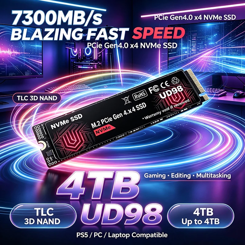 M.2 Nvme 4Tb Pcie 4.0 Ssd - 2026年新発売オリジナルUD98 M.2 NVMe SSD PCIe 4.0