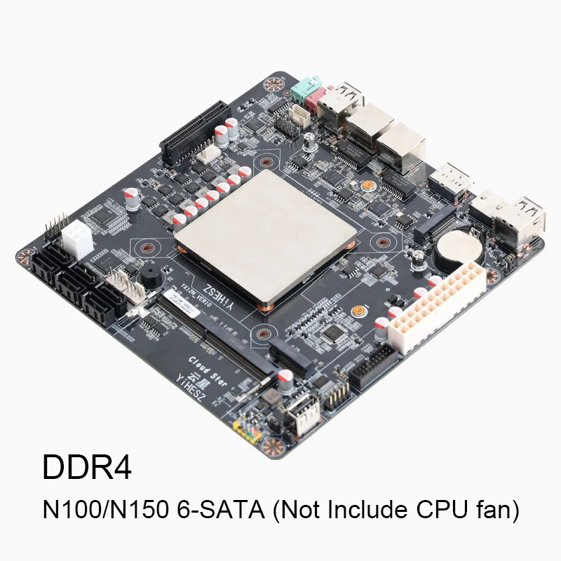 6ベイN100/N150 NASマザーボード DDR4 6  - Nas Motherboard N100 6 Sata のレビューと価格