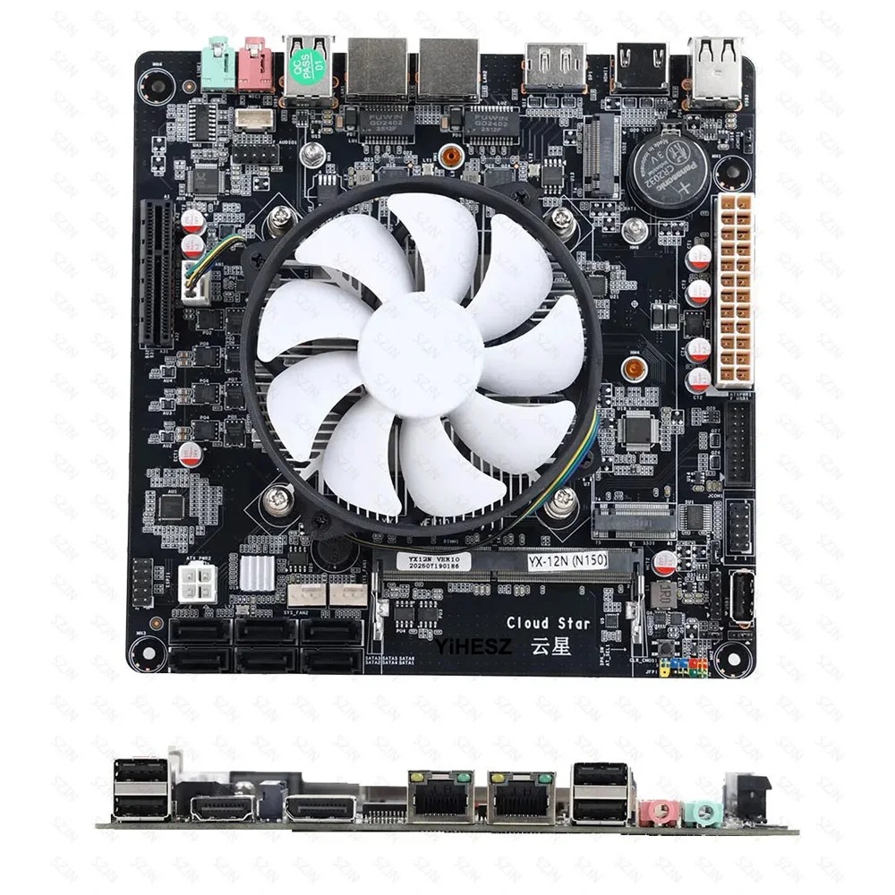 6ベイN100/N150 NASマザーボード DDR4 6  - Nas Motherboard N100 6 Sata のレビューと価格