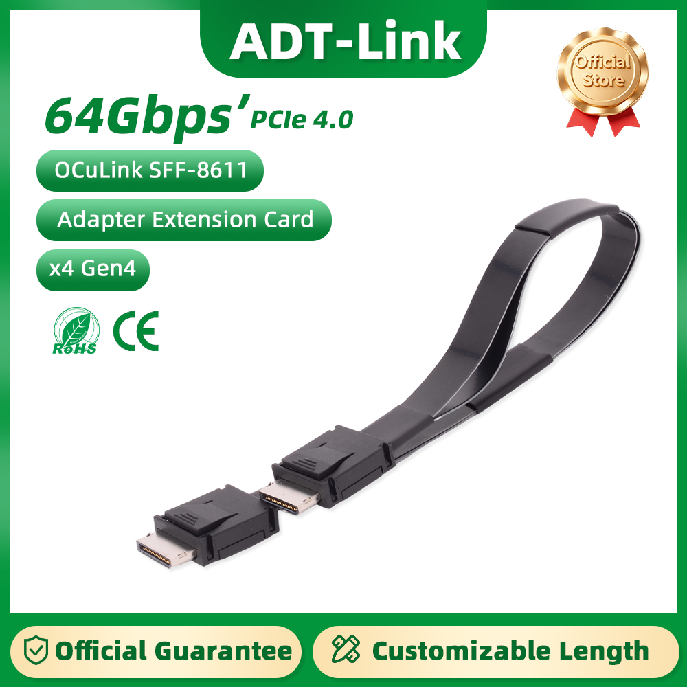 ADT-Link PCI-E 4.0 X4 SFF-8611 - External Gpu Dock Pcie 4.0 Oculink のレビューと価格